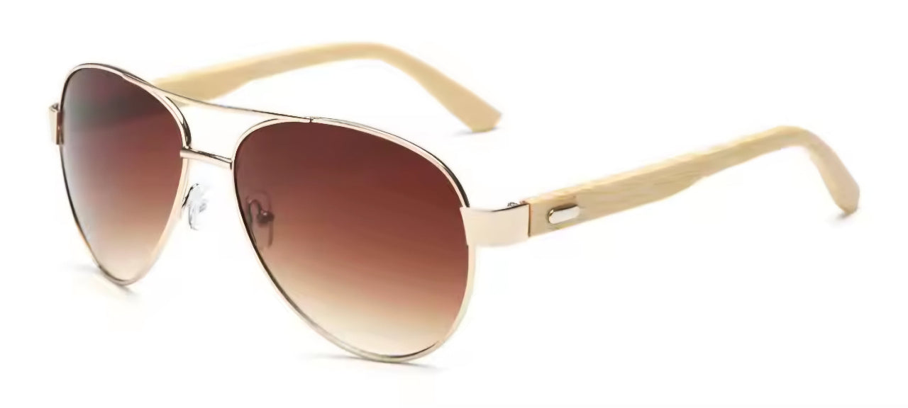 Piloten Sonnenbrille mit Wunschgravur ansicht von vorne