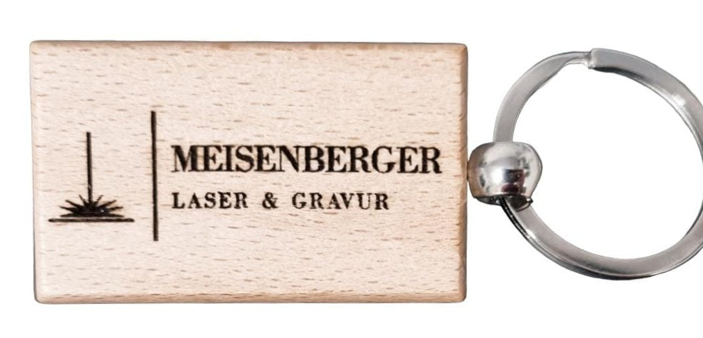 Schlüsselanhänger mit Wunschgravur - Meisenberger Laser & Gravur